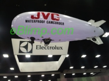 JVC remote control RC blimp advertiing campaign